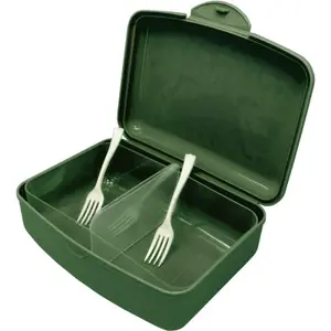 Mittagessenbox für Kinder + 2 Trennwände und Gabel Nerthus image-1