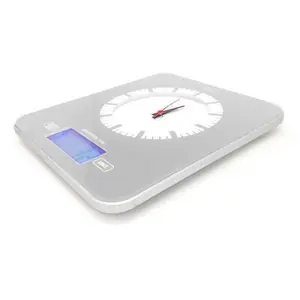 Digital kitchen scale with clock Nerthus image-0