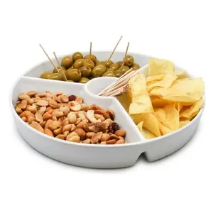 Runde Porzellanteller für Snacks Nerthus image-1