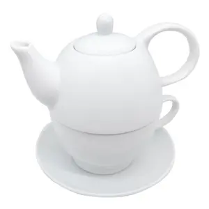 Podwójny dzbanek do herbaty z porcelany Nerthus image-0