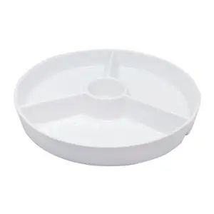 Round porcelain nibbles plate Nerthus image-0