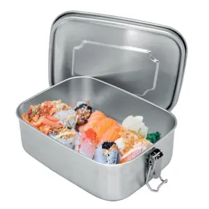 Rvs lunchtrommel Nerthus 1200 ml image-1