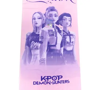Microfiber towel Netflix KPop Demon Hunters Huntrix image-1