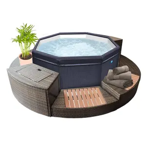 Spa Semi-Rigid with 5 Furniture Elements NetSpa Octopus