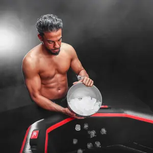 Bain de récupération de glace octogonale avec escaliers NetSpa UFC image-2