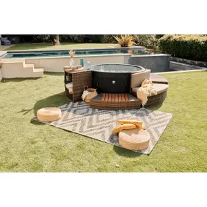 4-Person Semi-Rigid Spa with 5 Furniture Elements NetSpa Vita image-2