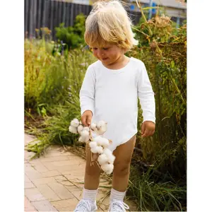 Baby romper met lange mouwen Neutral image-1