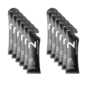 Gel energético Neversecond Energy gel C30 Neutre Caféine (x12)