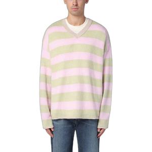 2402062001pl-maglione-a-collo-a-v-new-amsterdam-surf-association-verde-chiaro-rosa