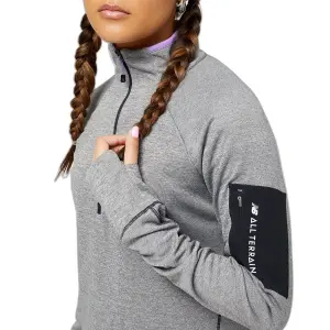 Jumper med 1/2 dragkedja för damer New Balance Impact AT image-3