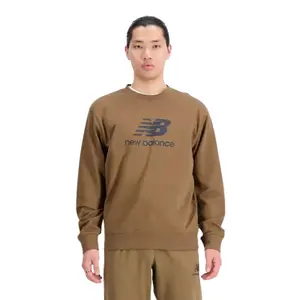 Sweatshirt à capuche avec logo New Balance Essentials Stacked MT31538 image-0