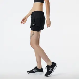 Short 2 en 1 femme New Balance Impact Run image-2