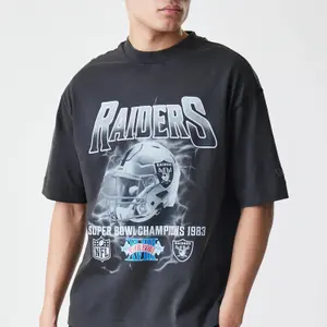 Ausgewaschenes T-Shirt Las Vegas Raiders New Era NFL image-1