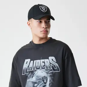 Ausgewaschenes T-Shirt Las Vegas Raiders New Era NFL image-4