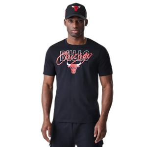 T-shirt oversize Chicago Bulls NBA Script Graphic image-0