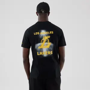 T-shirty New Era Los Angeles Lakers NBA Court Graphic image-2