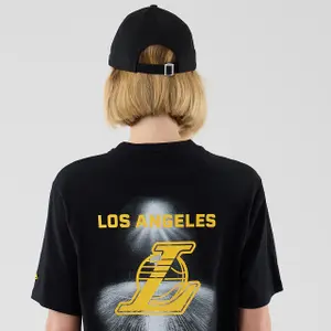 T-shirty New Era Los Angeles Lakers NBA Court Graphic image-3