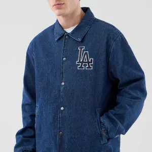 Veste z džínoviny Los Angeles Dodgers New Era MLB Coach image-1