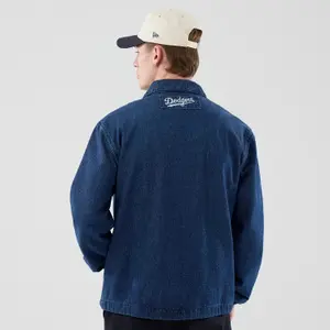 Veste z džínoviny Los Angeles Dodgers New Era MLB Coach image-6