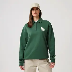 Sweatshirt 1/4 zip Los Angeles Dodgers New Era MLB image-2