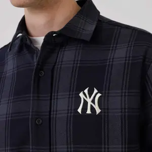 New York Yankees Long Sleeve Shirt New Era MLB Plaid image-2