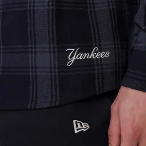 New York Yankees Long Sleeve Shirt New Era MLB Plaid image-4