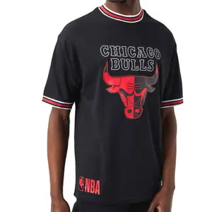 Camiseta con logotipo sobredimensionado Chicago Bulls image-1