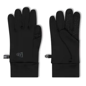 Black Touchscreen Running Gloves New Era image-0