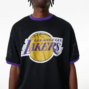 T-shirt oversize en mesh LA Lakers NBA Team Logo image-5