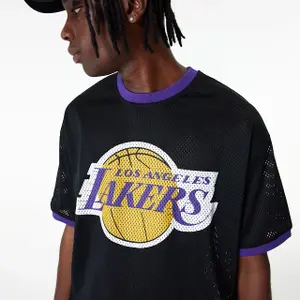 T-shirt oversize en mesh LA Lakers NBA Team Logo image-4
