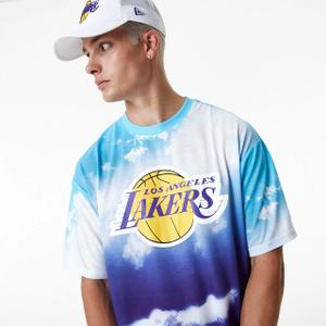 Maglietta oversize con stampa all over dei lakers sky image-4