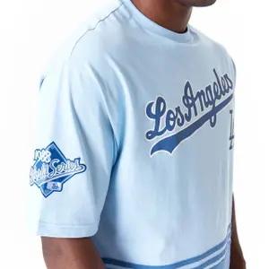 T-shirt med överdimensionerad storlek Los Angeles Dodgers World Series image-2