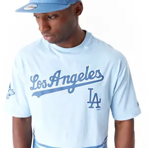T-shirt med överdimensionerad storlek Los Angeles Dodgers World Series image-5