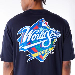 T-shirt med överdimensionerad storlek New York Yankees MLB World Series image-4