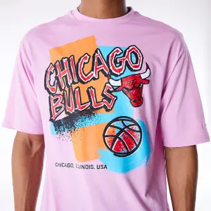 T-shirt oversize Chicago Bulls NBA Retro Graphic image-3