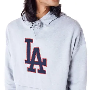 Sweatshirt com capuz de grandes dimensões Los Angeles Dodgers MLB Rib Infill image-5