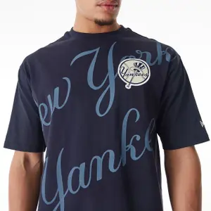 T-shirt New York Yankees MLB Script Grphc Os image-3