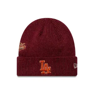 Los Angeles Dodgers World Series Patch Beanie image-0