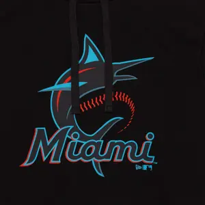 Sweatshirt med huva Miami Marlins Nos MLB Regular image-2