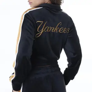 Velvet jacket for women New York Yankees Track image-5