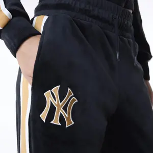 New York Yankees dam joggingsbyxor i sammet image-5