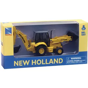 Car sets backhoe loader n,holland b 110c New Ray image-1