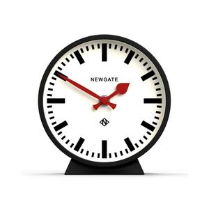 kb1646mman390k-analog-clock-newgate-mantel-railway-black-160x170x60-mm