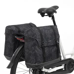 Doppelte Punkt-Bambus Gepäckträgertasche für das Fahrrad Newlooxs Alba image-1