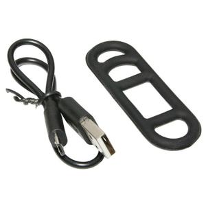 usb rear light on seatpost led 30 lumens (red and blue light, fixed, sos and blinker functions) - not approved Newton Light22At Cob image-2