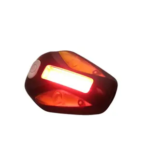 USB-Frontscheinwerfer oder hinten am lenker (Dauer- und Blinkfunktion) mit seitlicher Sicht Newton Bar Cob Leds 100 Lumens image-2