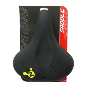 Citysadel i svart elastomer med formminne och greppvänligt handtag, perfekt för elcyklar Newton Metro image-2