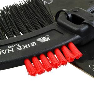 Nylon fietsreinigingsborstel met geïntegreerde schraper (ideaal voor breker, ketting, derailleur, lagers...) Newton image-1