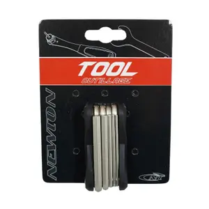 Multifunktionswerkzeug 10 Funktionen Inbusschlüssel 2-2.5-3-4-5-6-8 + Schlitz- und Kreuzschlitzschraubendreher + Torx t25 Newton image-2