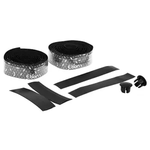 Cinta de manillar blanca degradada con tapones Newton Ebon image-2